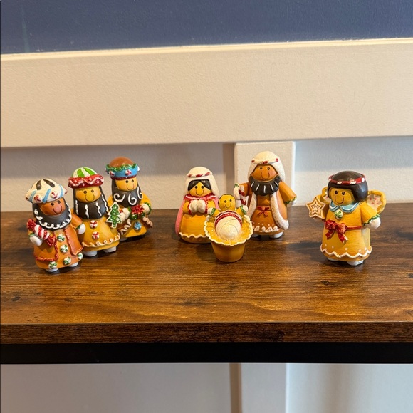 Other - Gingerbread Nativity Figurine Set